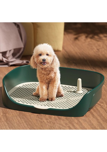 Pet Köpek Tuvalet Tnabilir Köpek Lazımlık Pan Eğitmen Çöp Kutusu Anti-Sıçrama Evcil Wc Tuvalet Yavru Kedi Temizleme Aracı (Yurt Dışından)