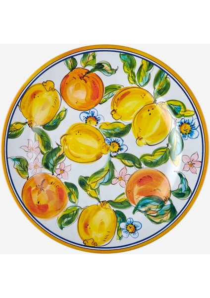 Capri Beyaz Melamin Yemek Tabağı 28 cm
