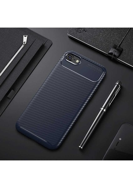 Apple iPhone 6 - 6s Kılıf Karbon Koruyucu Yumuşak Silikon Nero Kapak