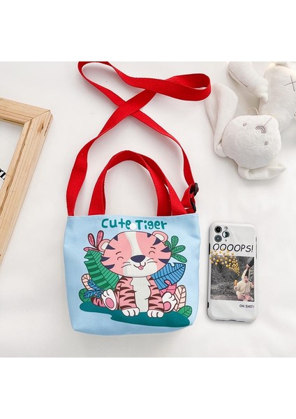Sevimli Hayvan Kız Kanvas Çocuk Eğlence Messenger Omuz Çantası (Yurt Dışından) modelleri