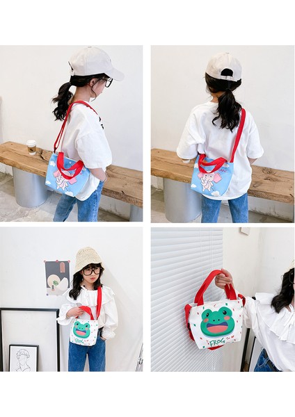 Sevimli Hayvan Kız Kanvas Çocuk Eğlence Messenger Omuz Çantası (Yurt Dışından) indirimleri