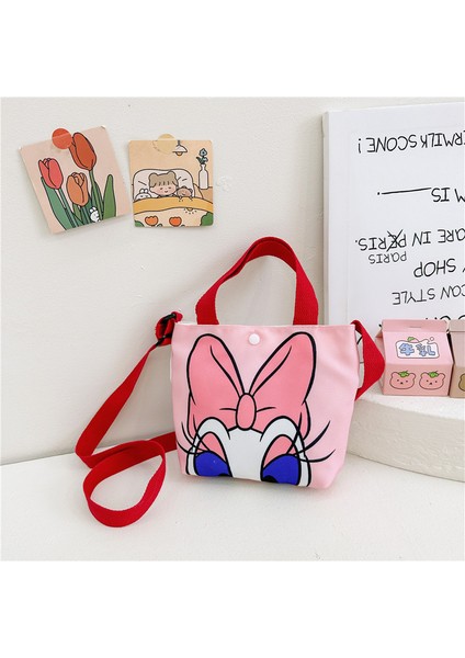 Karikatür Kız Kanvas Çocuk Eğlence Messenger Omuz Çantası (Yurt Dışından)