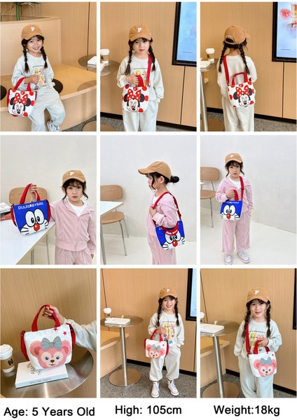 Karikatür Kız Kanvas Çocuk Eğlence Messenger Omuz Çantası (Yurt Dışından) indirimleri