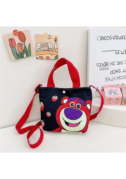 Karikatür Kız Kanvas Çocuk Eğlence Messenger Omuz Çantası (Yurt Dışından)