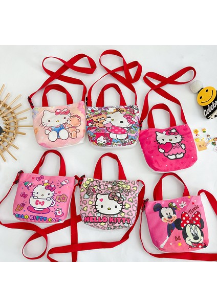 Hello Kitty Kız Kanvas Çocuk Eğlence Messenger Omuz Çantası (Yurt Dışından) fiyatları