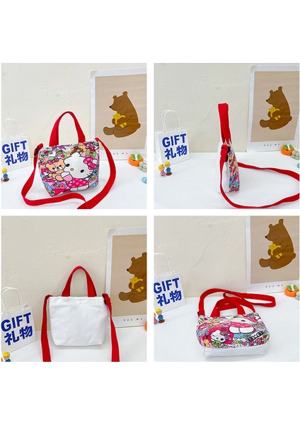 Hello Kitty Kız Kanvas Çocuk Eğlence Messenger Omuz Çantası (Yurt Dışından) fırsatları