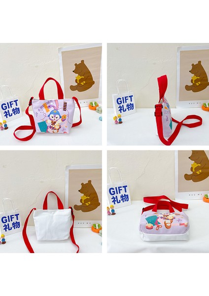 Sevimli Hayvan Kız Kanvas Çocuk Eğlence Messenger Omuz Çantası (Yurt Dışından) fırsatları