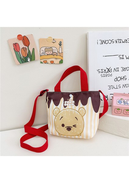 Bolso Bandolera Mensajero De Ocio Para Niños De Lona De Niña De Dibujos Animados De Moda (Yurt Dışından)