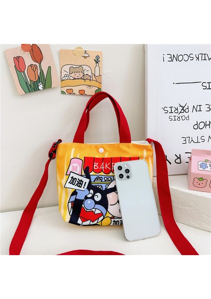 Bolso Bandolera Mensajero De Ocio Para Niños De Lona De Niña De Dibujos Animados De Moda (Yurt Dışından)