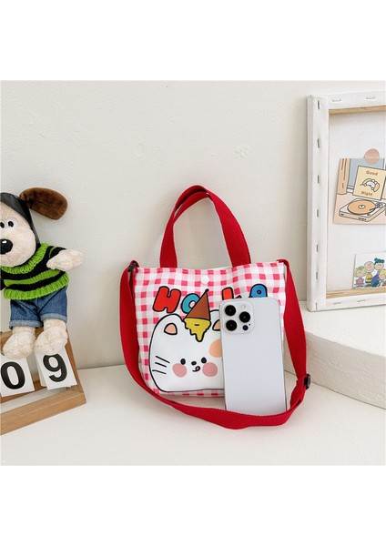 Moda Stil Kız Kanvas Çocuk Eğlence Messenger Omuz Çantası (Yurt Dışından) modelleri