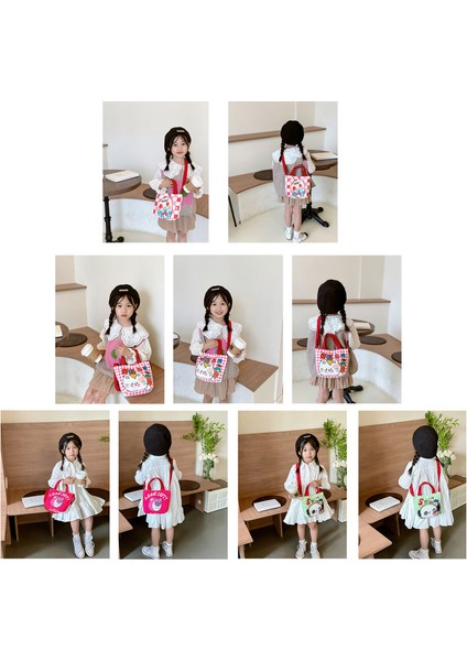 Moda Stil Kız Kanvas Çocuk Eğlence Messenger Omuz Çantası (Yurt Dışından) indirimleri