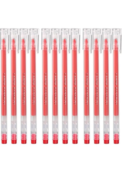 12 Parça 0.5mm Sıvı Mürekkep Rollerball Jel Kalem Büyük Kapasiteli Yazma Pürüzsüz Okul Öğrenci Ofis Kırtasiye (Yurt Dışından)