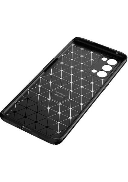 Oppo Reno 5 5g Kılıf Karbon Koruyucu Yumuşak Silikon Nero Kapak
