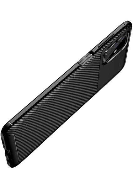Samsung Galaxy M51 Kılıf Karbon Koruyucu Yumuşak Silikon Nero Kapak