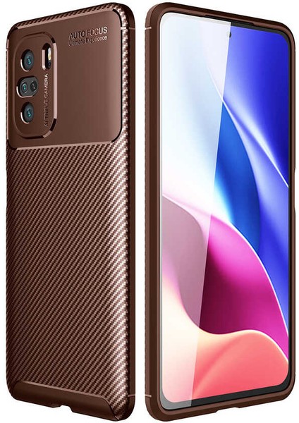 Xiaomi Poco F3 Kılıf Karbon Koruyucu Yumuşak Silikon Nero Kapak