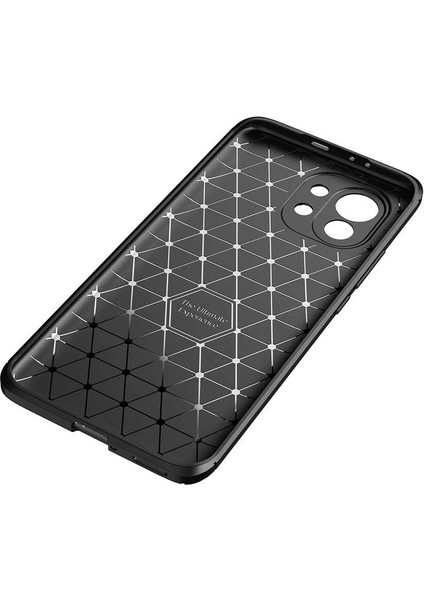 Xiaomi Mi 11 Kılıf Karbon Koruyucu Yumuşak Silikon Nero Kapak