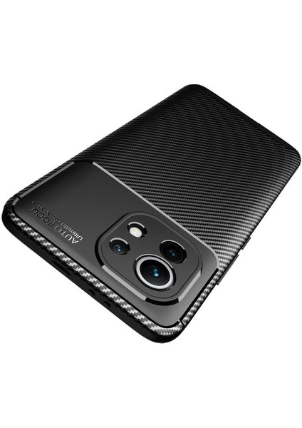 Xiaomi Mi 11 Kılıf Karbon Koruyucu Yumuşak Silikon Nero Kapak