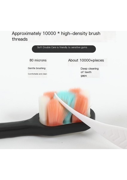 Pro-Enjoy Color Head On Bin Saç Diş Fırçası Yumuşak Saç On Bin Kök Saç Ultra Yumuşak Ultra Ince Hapsi Diş Eti Koruması Için Özel Periodontitis (Yurt Dışından)