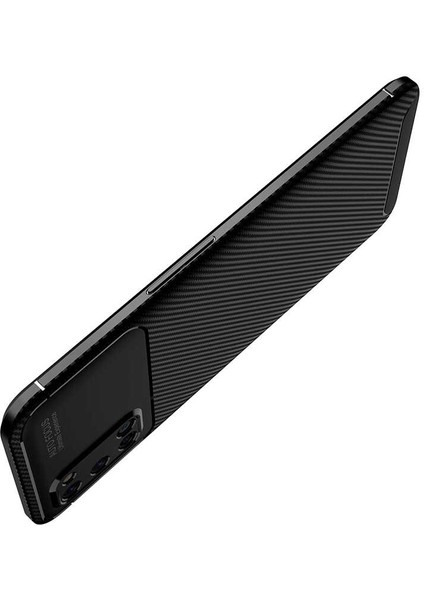 Oppo A92 Kılıf Karbon Koruyucu Yumuşak Silikon Nero Kapak fırsatları