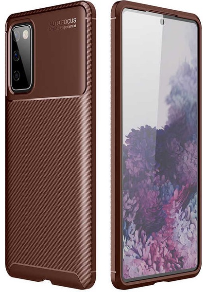 Samsung Galaxy S20 Fe Kılıf Karbon Koruyucu Yumuşak Silikon Nero Kapak