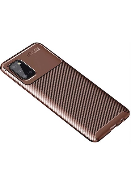 Samsung Galaxy A31 Kılıf Karbon Koruyucu Yumuşak Silikon Nero Kapak