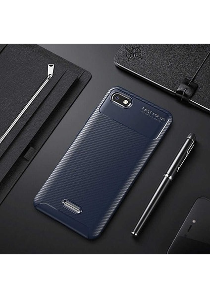 Xiaomi Redmi 6A Kılıf Karbon Koruyucu Yumuşak Silikon Nero Kapak