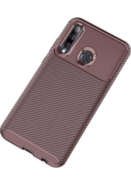 Huawei Honor 20 Lite Kılıf Karbon Koruyucu Yumuşak Silikon Nero Kapak