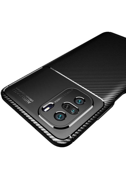 Xiaomi Redmi K40 Kılıf Karbon Koruyucu Yumuşak Silikon Nero Kapak