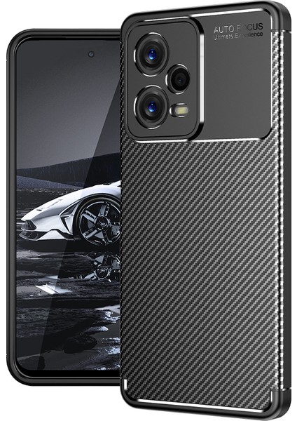 Xiaomi Redmi Note 12 5g Kılıf Karbon Koruyucu Yumuşak Silikon Nero Kapak