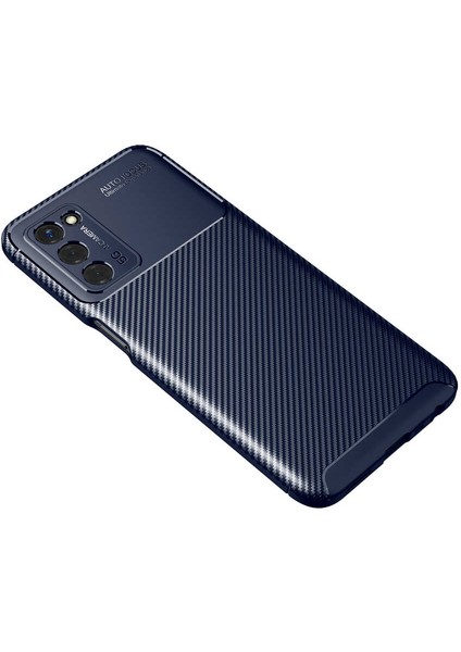 Oppo A55 5g Kılıf Karbon Koruyucu Yumuşak Silikon Nero Kapak