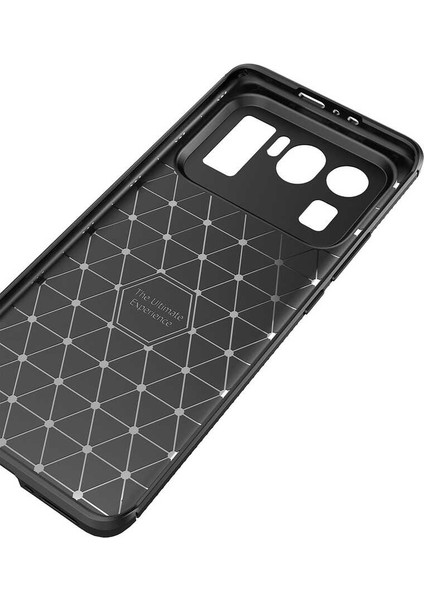 Xiaomi Mi 11 Ultra Kılıf Karbon Koruyucu Yumuşak Silikon Nero Kapak