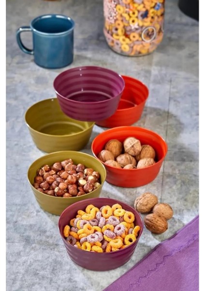 Plastik Çerezlik Sunumluk 6 Lı Kase Yonca Desen ROYALEKS-HT-001
