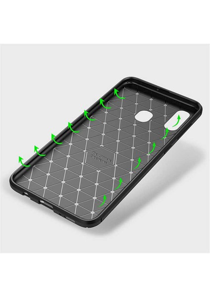 Samsung Galaxy M10 Kılıf Karbon Koruyucu Yumuşak Silikon Nero Kapak fırsatları