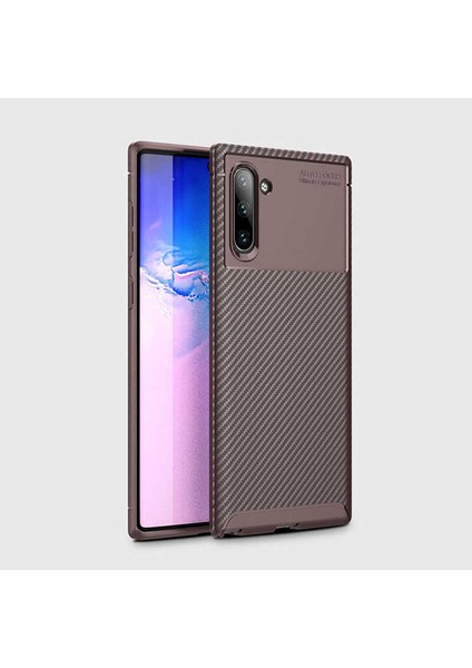 Samsung Galaxy Note 10 Kılıf Karbon Koruyucu Yumuşak Silikon Nero Kapak