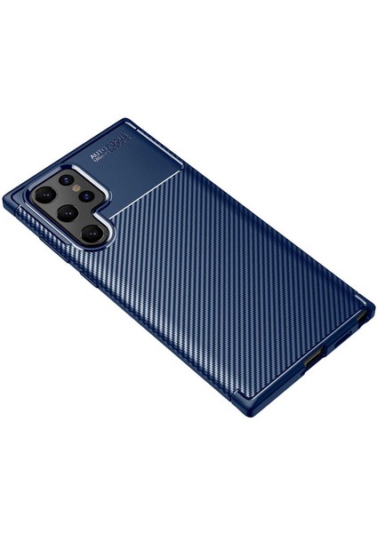 Samsung Galaxy S22 Ultra Kılıf Karbon Koruyucu Yumuşak Silikon Nero Kapak
