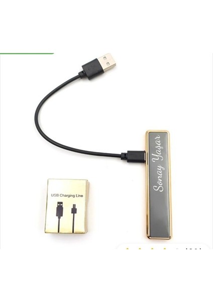Kişiye Özel Isim Baskılı USB Çakmak ( Elektronik Çakmak ) fırsatları