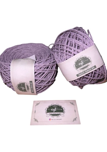 Kağıt Ip / Sarılmış Örülmeye Hazır Kağıt Ip Yumak 50GR