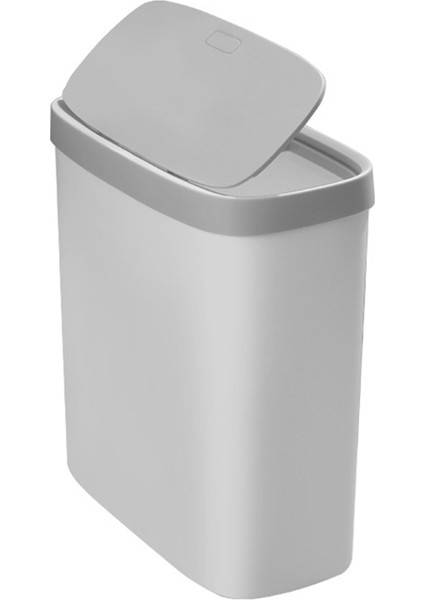Mutfak Akıllı Çöp Kovası Banyo Plastik Çöp Kovası Dar Gri (Yurt Dışından)
