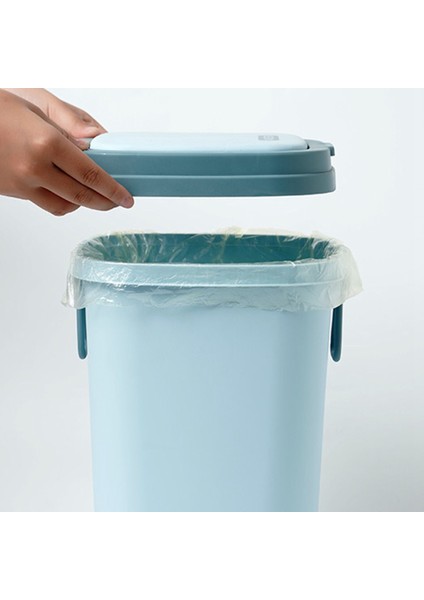 Mutfak ve Banyo Basmalı Tip Kalın Sağlam ve Dayanıklı Kulplu Çöp Kovası Lacivert (Yurt Dışından) indirimleri