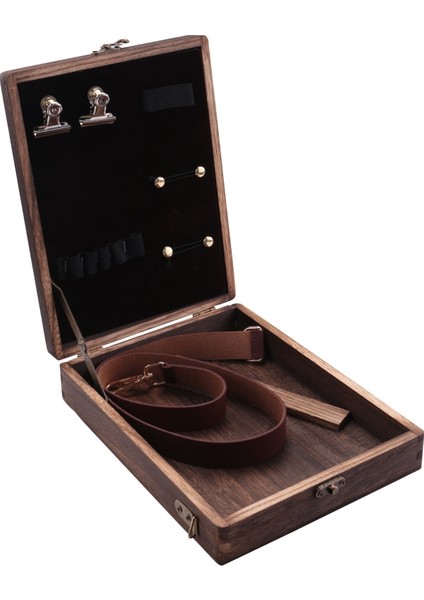 Yazarlar Messenger Ahşap Kutu, Menteşeli Kapaklı Ahşap Kutu Omuz Çantası, Kapak Mandallı Dış Mekan Çizim Saklama Kutusu Günlüğü (Yurt Dışından)