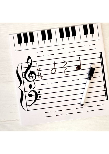 Manyetik Müzik Personel Kurulu Silinebilir Kağıt Keyifli Müzik Talimatı Beyaz Tahta Oyuncak Çocuklar Için (Yurt Dışından) fırsatları