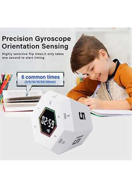 Pomodoro Zamanlayıcı, Üretkenlik Zamanlayıcısı, 3, 5, 15, 30, 45, 60 Dakikalık Ön Ayarlı Akıllı Geri Sayım Sayacı, Zaman Yönetimi Aracı Gümüş (Yurt Dışından) fiyatları