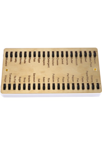 Metal Bakkal Listesi, Hafıza Hatırlatma Panosu, Alışveriş Çalışması Için Metal Kayar Alışveriş Listesi Matı 5.5X3.15IN (Yurt Dışından) modelleri