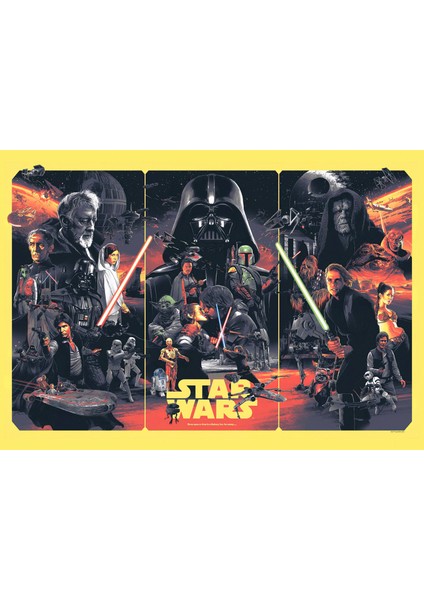Star Wars Retro Poster 30X42 cm Çerçevesiz 8k