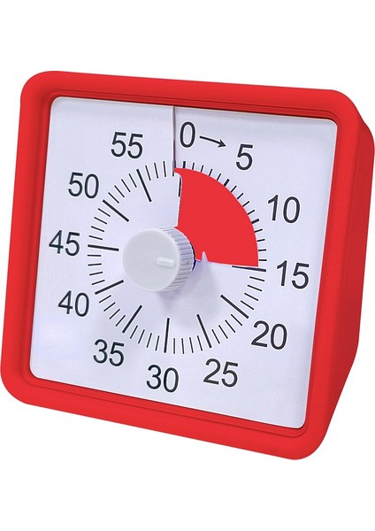 Çocuklar için 60 dakikalık görsel zamanlayıcı, Office Mutfak Pomodoro Zamanlayıcısı Sessiz Operasyon Kırmızı (Yurt Dışından)