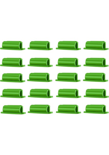 Masa ve Diğer Yüzeyler Için 20'li Yapışkanlı Silikon Kalemlik Seti Yeşil (Yurt Dışından)
