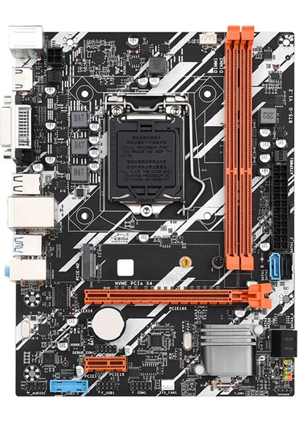 Sant Kuee  B75-G Bilgisayar Anakartı DDR3X2 Lga 1155 Cpu Pcı-E X16 Dizüstü Bilgisayar Için Grafik Kartı Yuvası (Yurt Dışından)