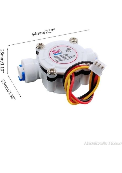 YF-S401 Stili Dn6 G " Pe Su Sayacı Akış Sensörü Sayacı Lmin Yüksek Hassasiyetli Gösterge Dağıtıcı Debimetre J (Yurt Dışından)