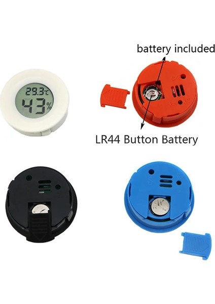 Mavi Stil 2 In 1 Termometre Higrometre Mini LCD Dijital Sıcaklık Nem Ölçer Sıcaklık Test Cihazı Sensörü Kapalı Oda Enstrüman (Yurt Dışından)