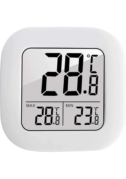 Beyazc Stili Mini Iç Mekan Termometresi LCD Dijital Sıcaklık Odası Higrometre Ölçer Sensörü Nem Ölçer Iç Mekan Termometresi Sıcaklık (Yurt Dışından)